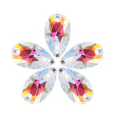 Light Crystal AB Drop Shape High Quality Glass Sew-on Rhinestones WholesaleRhinestone
